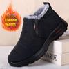 Winter Cotton Shoes Waterproof Women's Couple Boots with Thick Velvet for Warmth, Middle Aged and Elderly Anti Slip Snow Boots