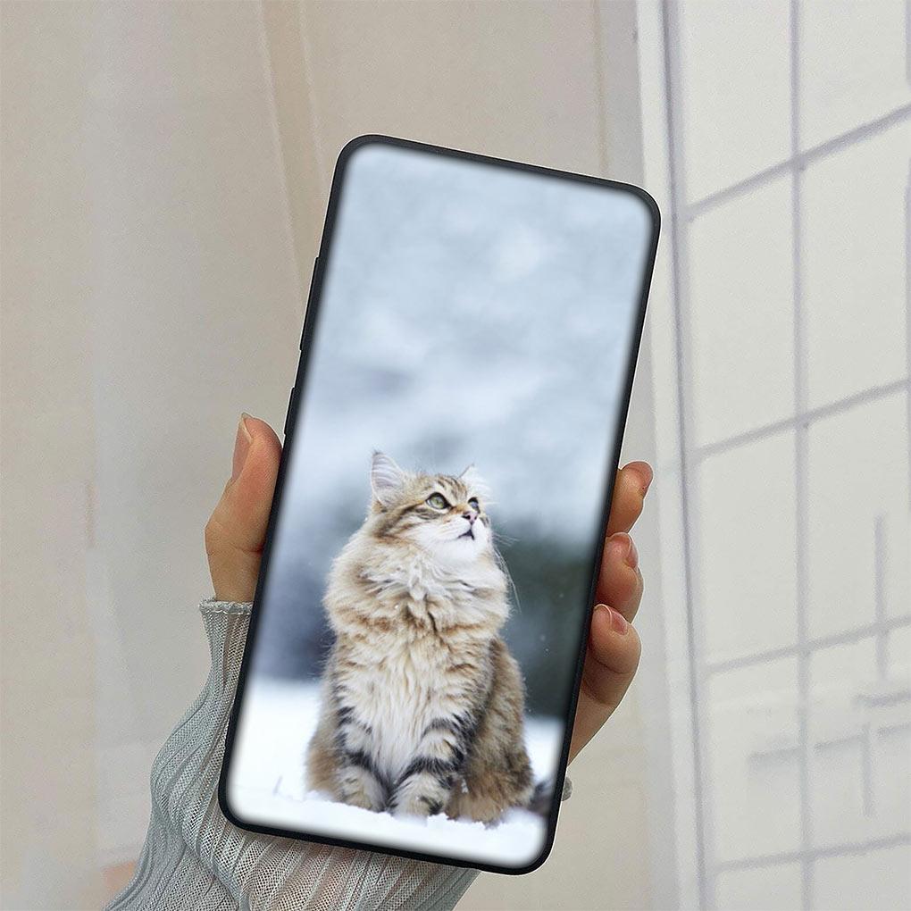 

Meow Eyes Kitten Cat Cover Phone Case for Samsung Galaxy A13 A71 A21S A22 A73 A42 A03 A02 A11 A70 A72 A7 Funda Soft Casing Samsung A13 5G