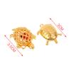 1Pc Feng Shui Golden Tortoise Pendant 3Cm Golden Turtle Auspicious Lucky Keychain Charm Ornaments Gift Home Car Office Decoration