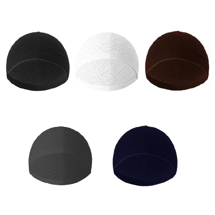 Foldable Sun Hat Gentleman Hat Breathable Hat for Men National Styles Hat for Worship and Everyday Use