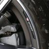 Bokos Wheel Sticker Rim Sticker for Lexus 3D Design Auto Motorcycle Bicycle Universal (F, Black)