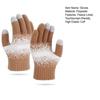 Warm Touchscreen Gloves Men Women Winter Knitted Gloves Full Finger Thickened Fleece Lined Gloves for Driving Skiing Daily Outings