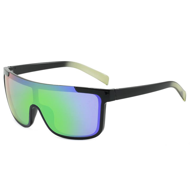 

Cycling Full Frame Sunglasses Sports Cycling Glasses Windproof Women And Men Cross-border Colorful Street Photography 68208 зелёный