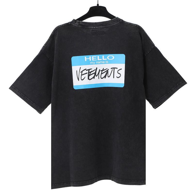 Unisex Oversized Cotton T-Shirt With Bold Letter Print Vintage Washed Loose Fit Casual Tee