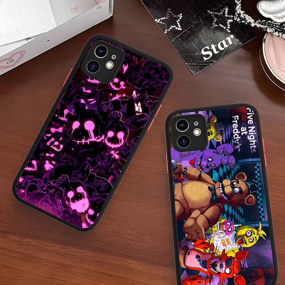 F-FNAF Five-nights-At-Freddys Handyhülle Für IPhone 16 15 14 Plus 15 13 12 11 Pro Max X XS MAX Mattes Cover