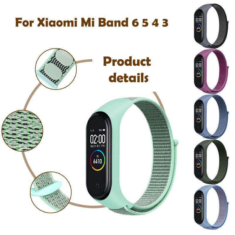 High-quality Adjustable Nylon Strap For Xiaomi Mi Band 3/4/5/6 Durable And Lightweight