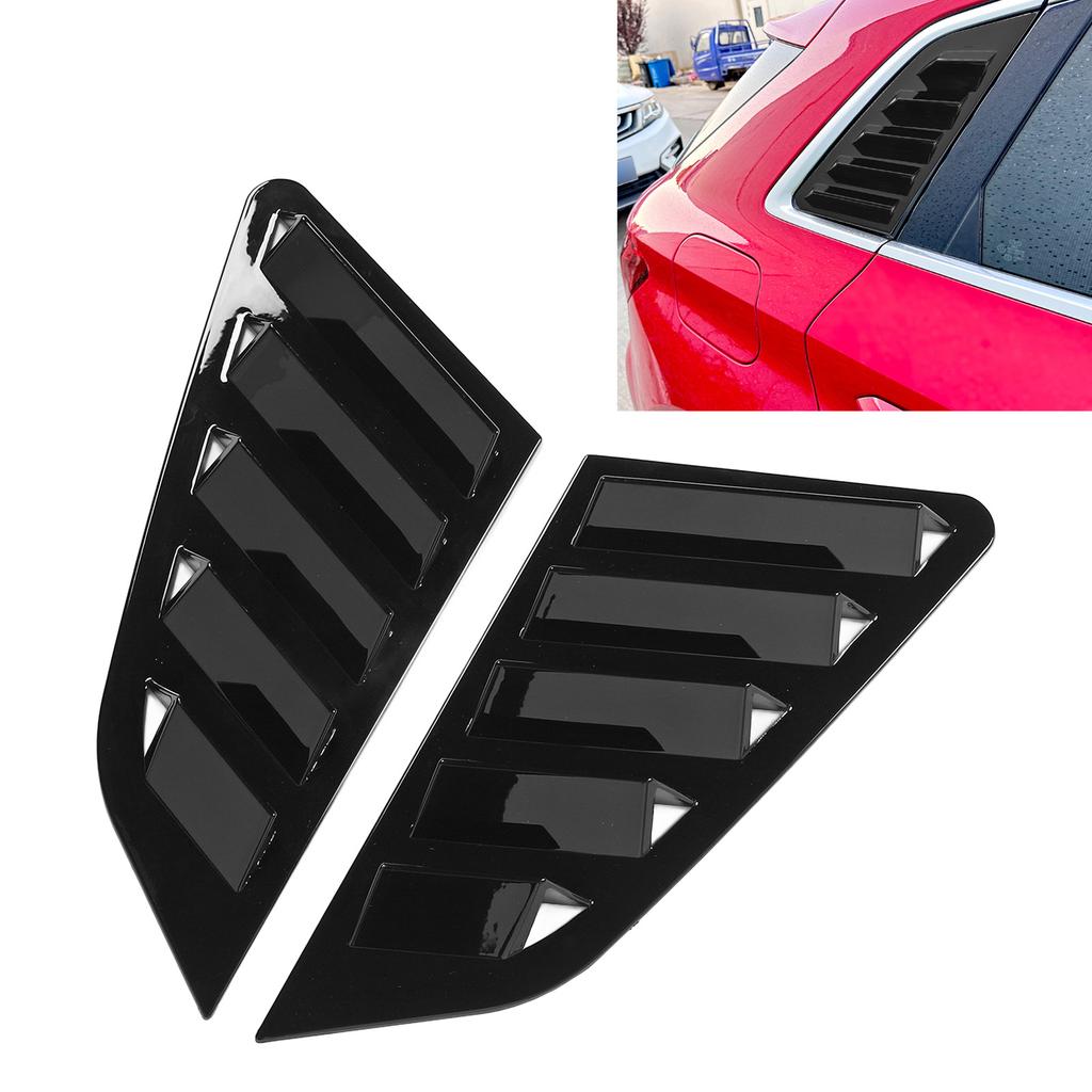 P  of Rear Window Louver Cover Sturdy ABS Left Right Side Window Shutter Cover Trim for     8Y Hatchback
