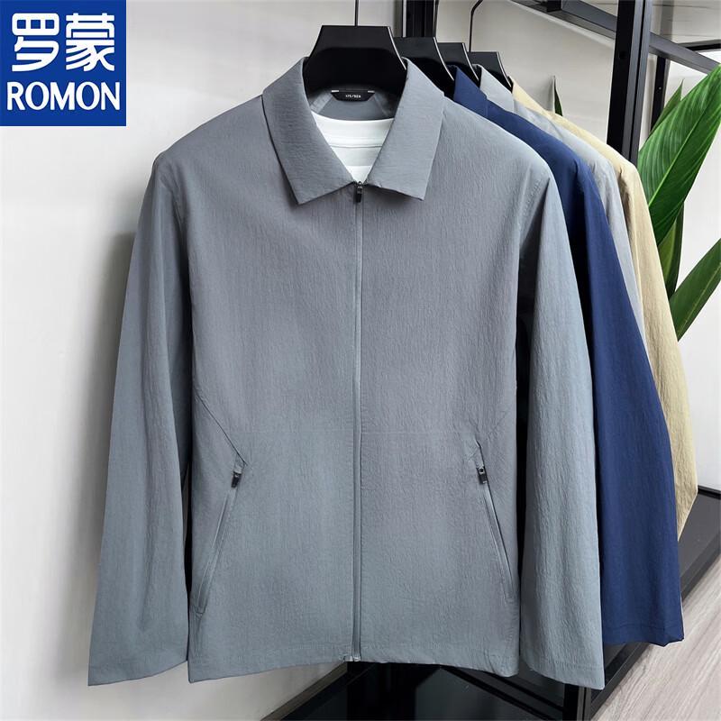 ROMON Men's Casual Quick-Dry Lapel Jacket