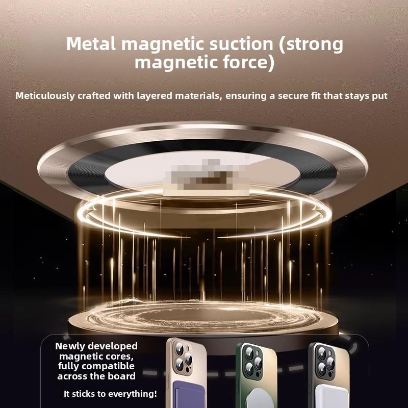 15 For Iphone Pro Matte Glass Magnetic Case With Shockproof Antiindentation