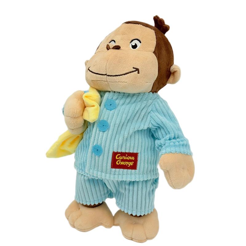 34CM NewCartoon Anime Curious George Plush Toy Monkey Stuffed Animal Doll Soft Game peripheral Kid Fan Birthday Accompany Gifts 34cm