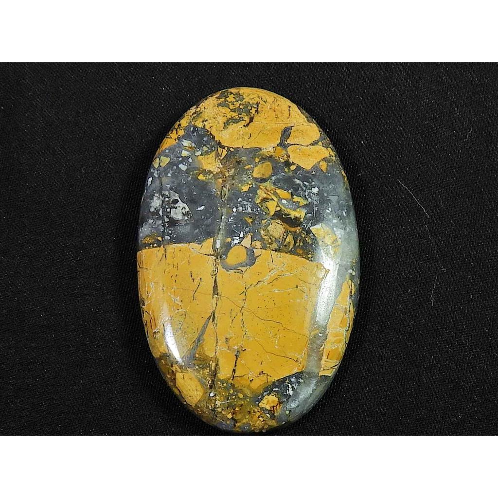 68Cts. Natural Maligano Jasper Oval Cabochon Palm Crytsal Gemstone 27X44MM SK-2660