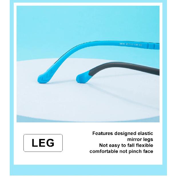 VICKY Ultralight Children's Frames Silicone Eyewear Anti-blue Light Lenses Myopia Farsightedness Customizable Prescription 8809