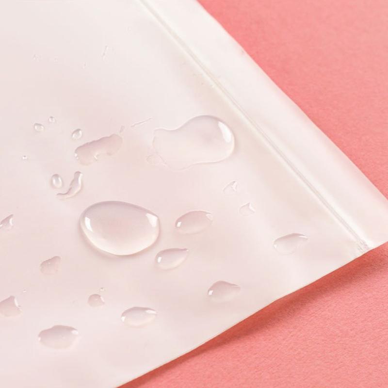 50pcs CPE Frosted Self Sealing Bag Thick Dustproof Moisture-proof Sealed Pouch Suitable for Cotton Swab Packaging Bags for Clothing and Accessories