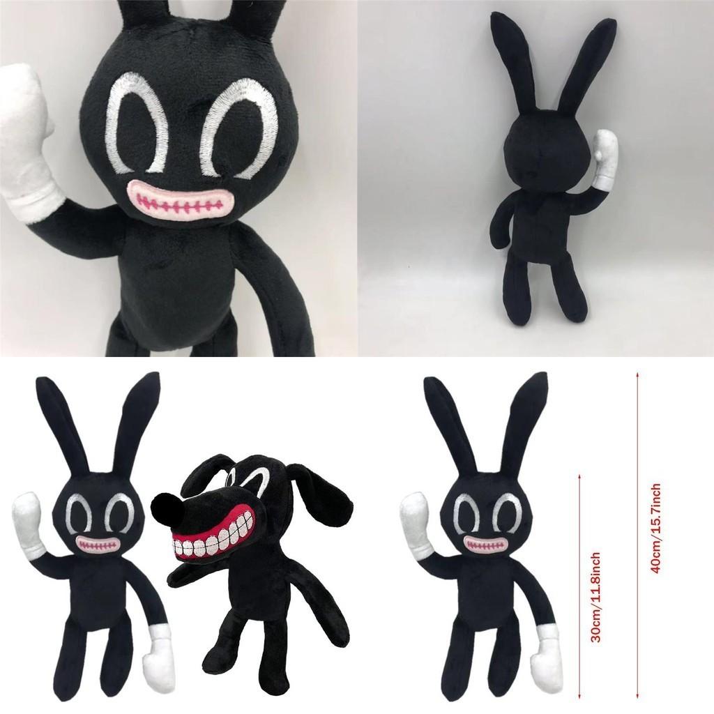 Adorable And Spooky Siren Head Horror Black Bunny Plush Stuffed Doll For Kids