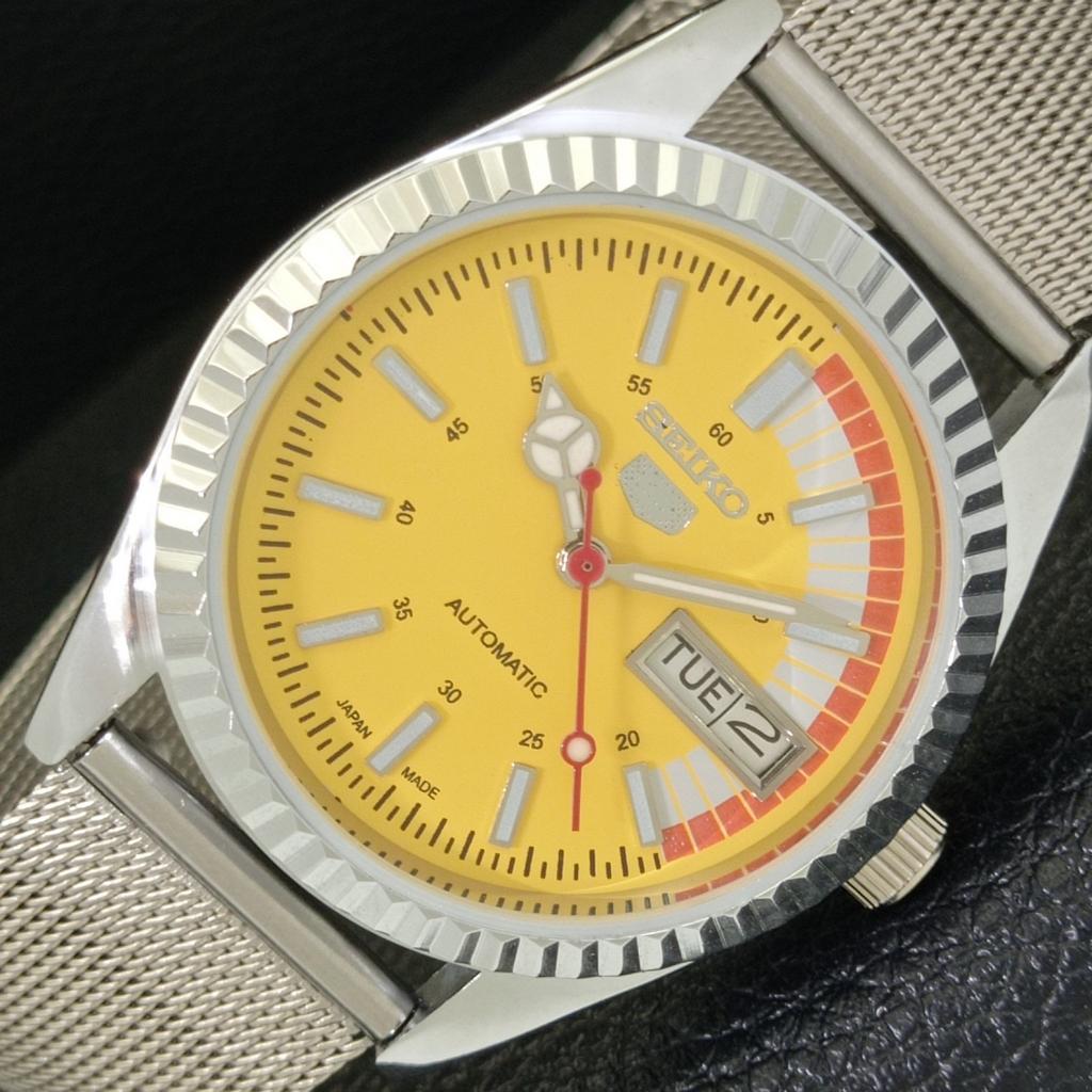 

ВОССТАНОВЛЕННЫЕ ВИНТАЖНЫЕ МУЖСКИЕ ЧАСЫ SEIKO 5 AUTOMATIC 6309A ЯПОНИЯ ЖЕЛТЫЕ a440676-4 Sk-a440676