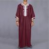 Muslim Fashion Abayas Men Patchwork Embroidery Long Robe Saudi Arab Kaftan Male Jubba Thobe Islamic Moroccan Abaya