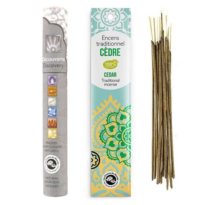Indian Cedar Incense + 14 Ayurvedic Incense Sticks