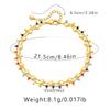 Bohemian Double Layer 18k Gold Plated Color Small Beads Ethnic Style Women Foot Anklet