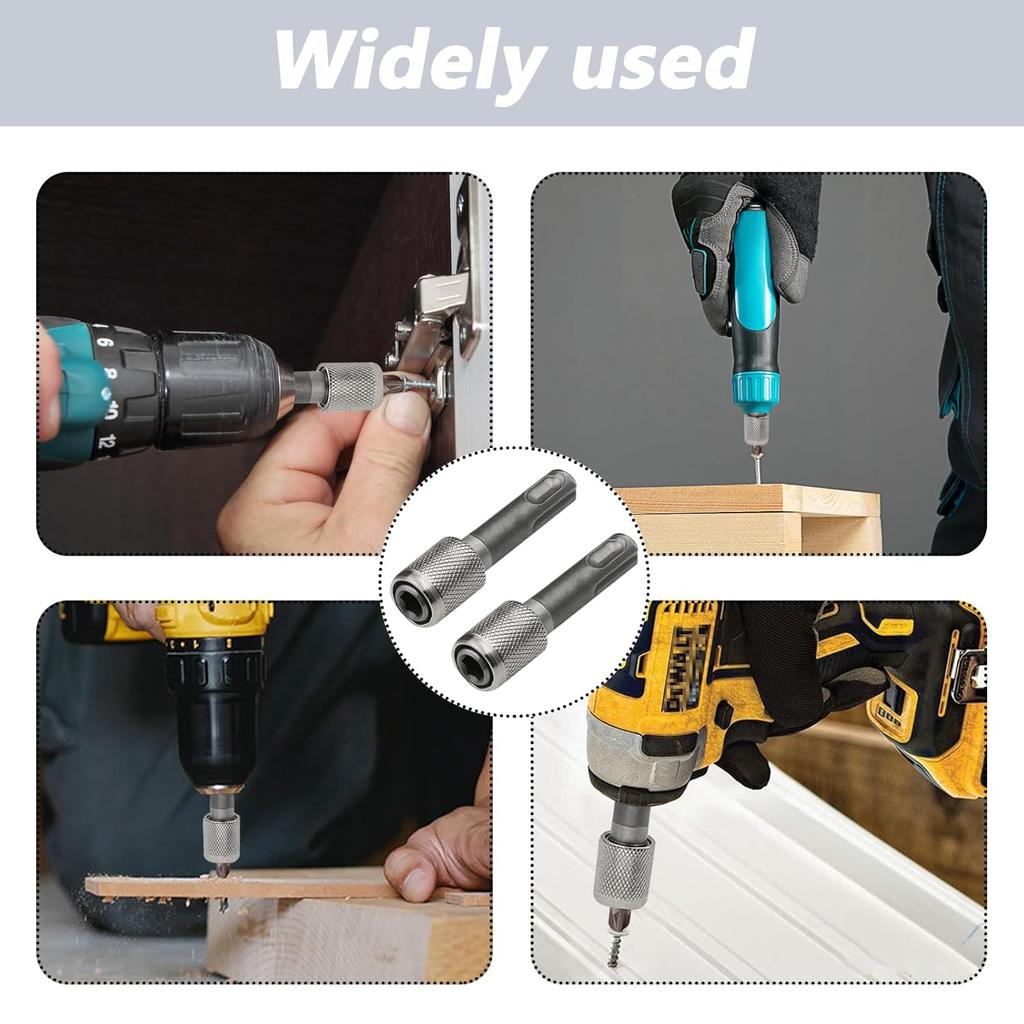 SDS-Plus Bit Holder Adapter Hex Shank Converter Screwdriver Drill Bit Holder Electric Hammer Conversion Connecting Rod Sockets