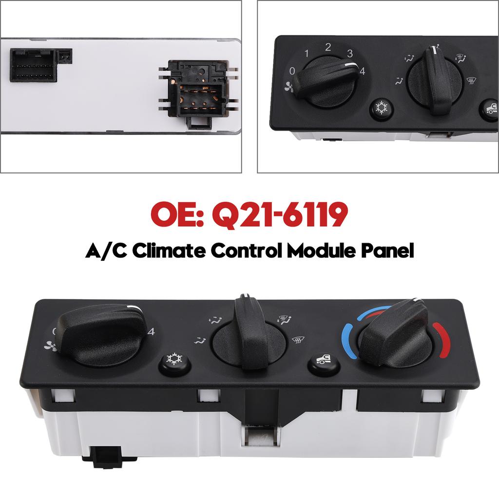 Peterbilt Truck A/C Climate Control Module Panel Q21-6119 Generic