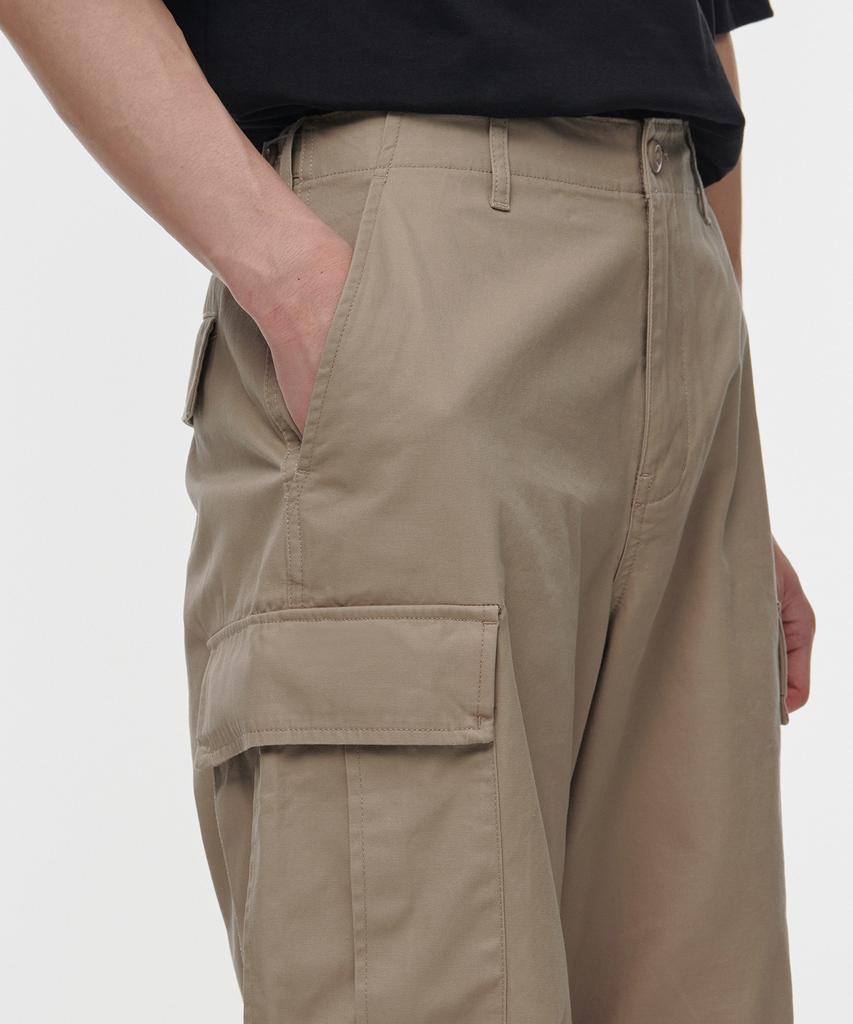 MUSINSA STANDARD Cotton Parachute Cargo Pants [Beige]