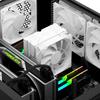 UpHere Sideflow CPU-Kühler Luftkühlung Weißer CPU-Lüfter 120mm Lüfter 6 Heatpipes Leise Einfach [N1064WT]