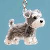 Cute pet puppy transparent fur ball storage keychain fur storage