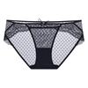 MyBody Women's Embroidered Lace Mesh Triangle Panties