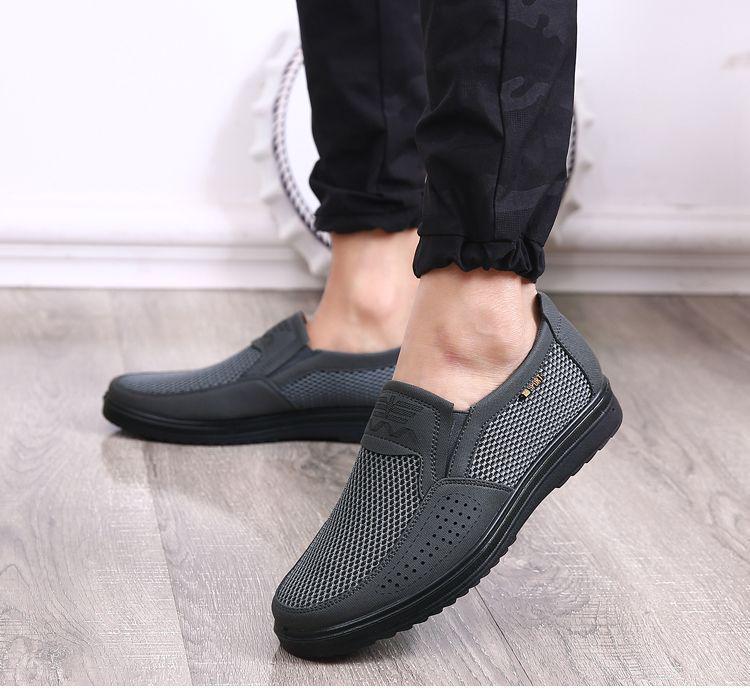 2025 Men's Summer Breathable Mesh Old Beijing Cloth Shoes with Polyurethane Soft Non-slip Sole