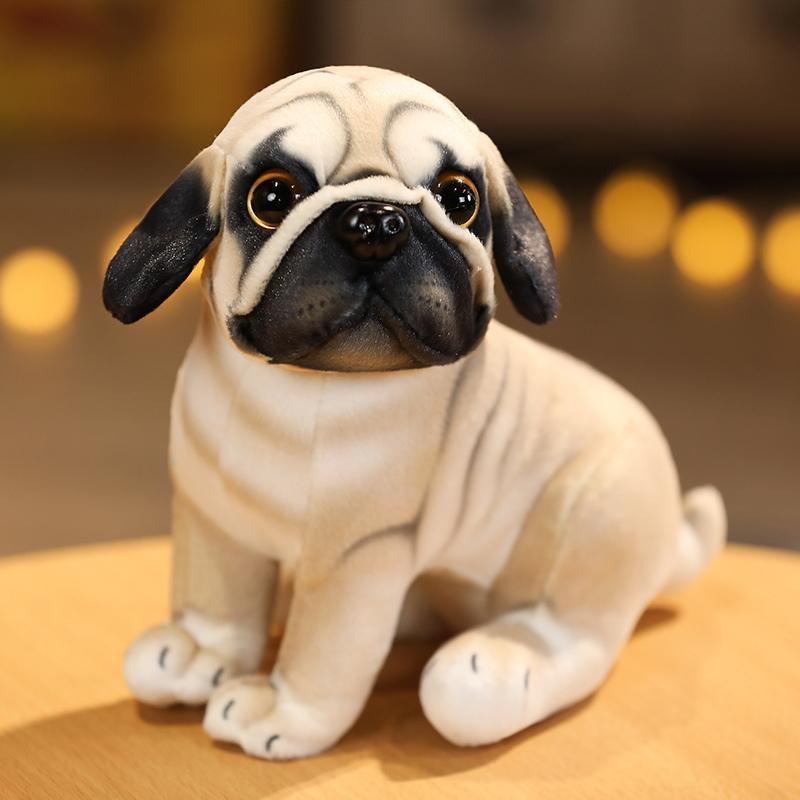 18cm Cane Cucciolo Simulazione Peluche Giocattolo Imbottito Carlino Chihuahua Bulldog Beagle Husky Animale Piccolo Peluche Regalo