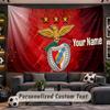 Benfica FC Personalized Tapestry Support Custom Name, Wall Art Home Decoration