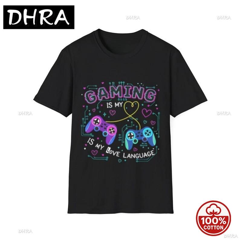 Gaming Is My Love Language TShirt Cute Gamer Tee Gaming Gift Bold Minimalist Tees Cotton Soft Novelty Tshirts Girl TShirt S