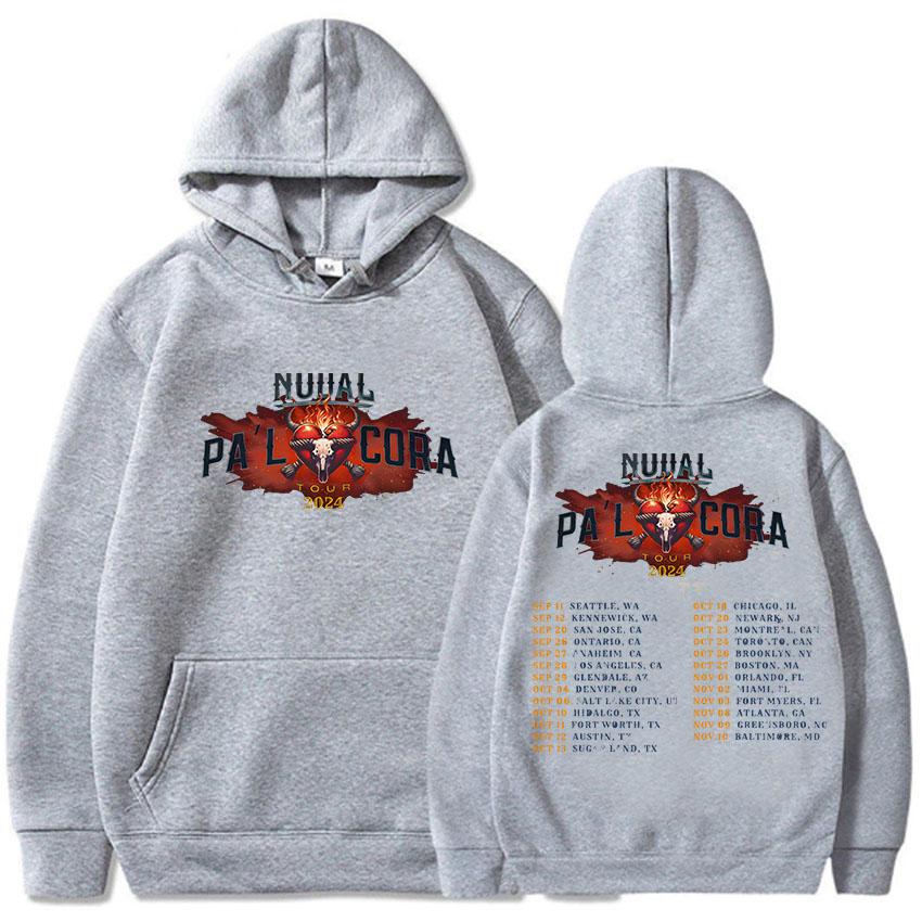 

Christian Nodal Hoodie Длинные рукава Винтажная мода Толстовки с капюшоном Флисовая одежда с капюшоном Ropa Hombre Хип-хоп Пуловеры XS серый