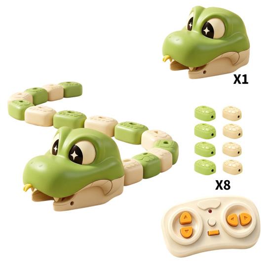 Toddlers Snake Toy 1/2 Sets Remote Control Magnetic Toy, 2 Players Competitive Eating Itself Indoor Parent-Child Interactive for Boys Girls Two Player