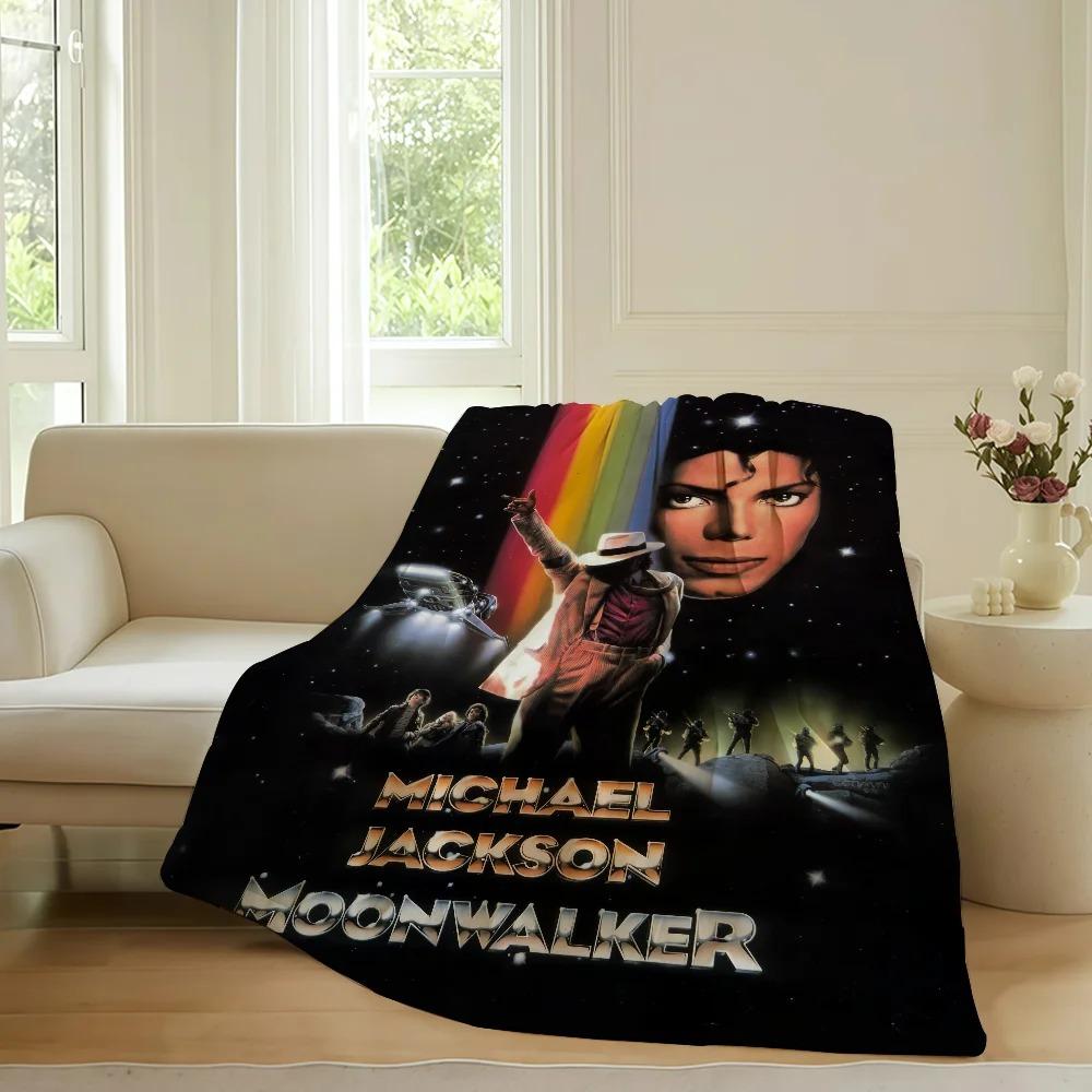 Classic Singer Michael Jackson Bad Blanket Warm Soft Suitable For Bedroom Sofa Bed Living Room Office Travel Camping Gifts