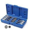 3/8” Drive Extra Long Torx/Allen Star Bit Socket Set 7-Piece for Cr-V Steel Socket Adapter Chrome Vanadium Steel 3mm