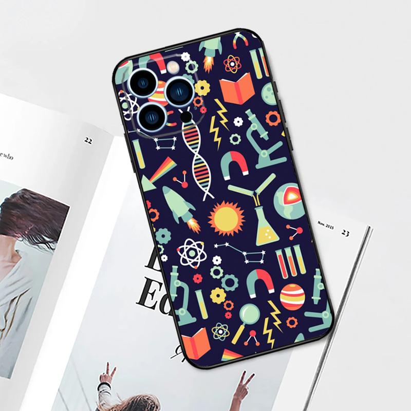 Symbol Math Science Physics Formulas Case For iPhone 14 13 12 11 15 16 Pro Max Plus XS Max X XR 7 8 Plus 13 12 Mini Phone Cover