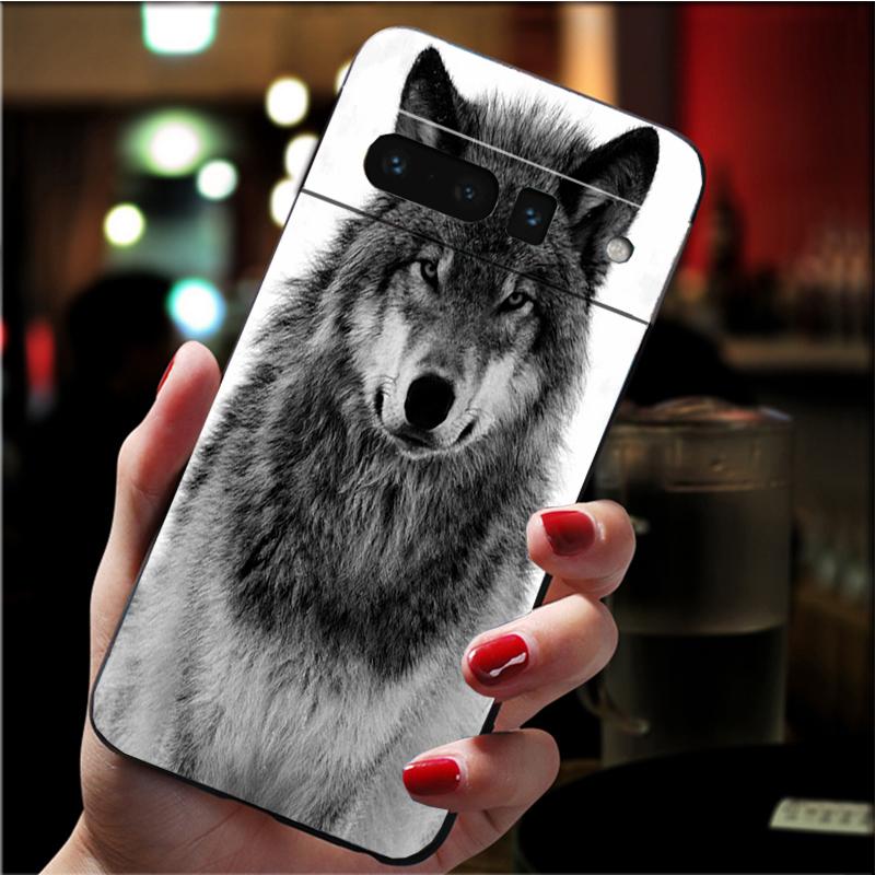 Handyhülle für Google Pixel 7 Pro 7 6A 6 Pro 5A 4A 3A Pixel 4 XL Pixel 5 6 4 3 XL 3A XL 2 XL Classic Cool Wolf Case Funda