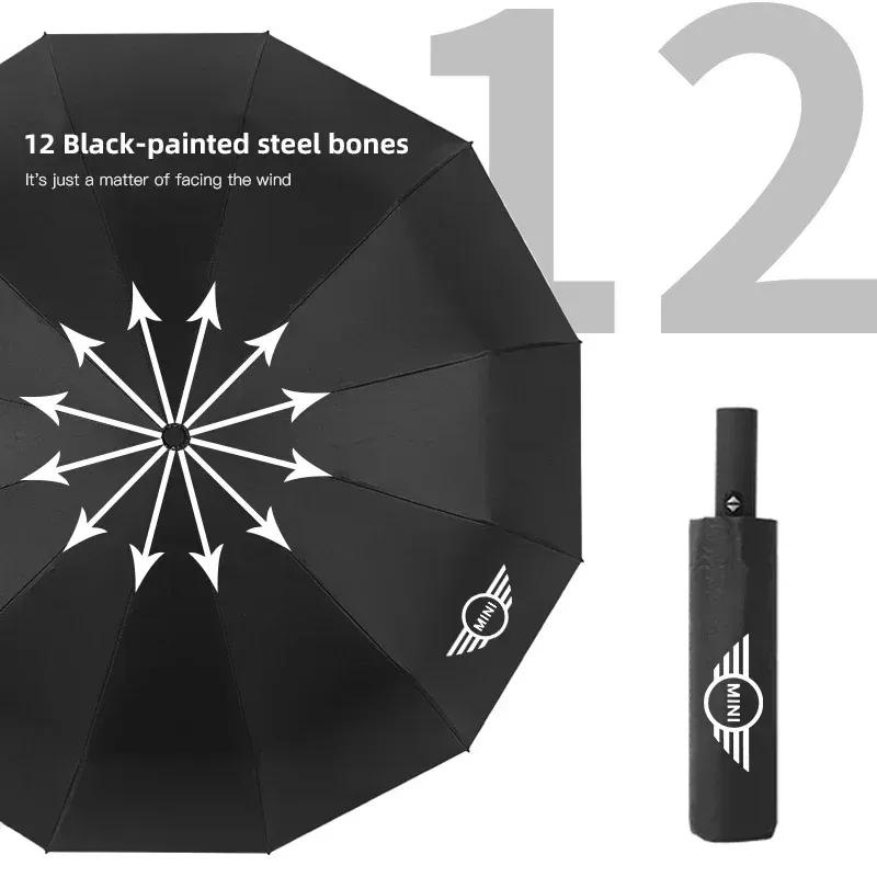 -Wysokiej klasy składany parasol przeciwsłoneczny do samochodu, wiatroodporny parasol dla MINI One Cooper JCW Countryman Clubman Cabrio Paceman Coupe Roadster Clubv