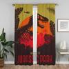 Jurassics Parks Tulle for Bedroom Home Interior Curtains for Living Room Partition Blackout Curtain Halloween Decoration Shades
