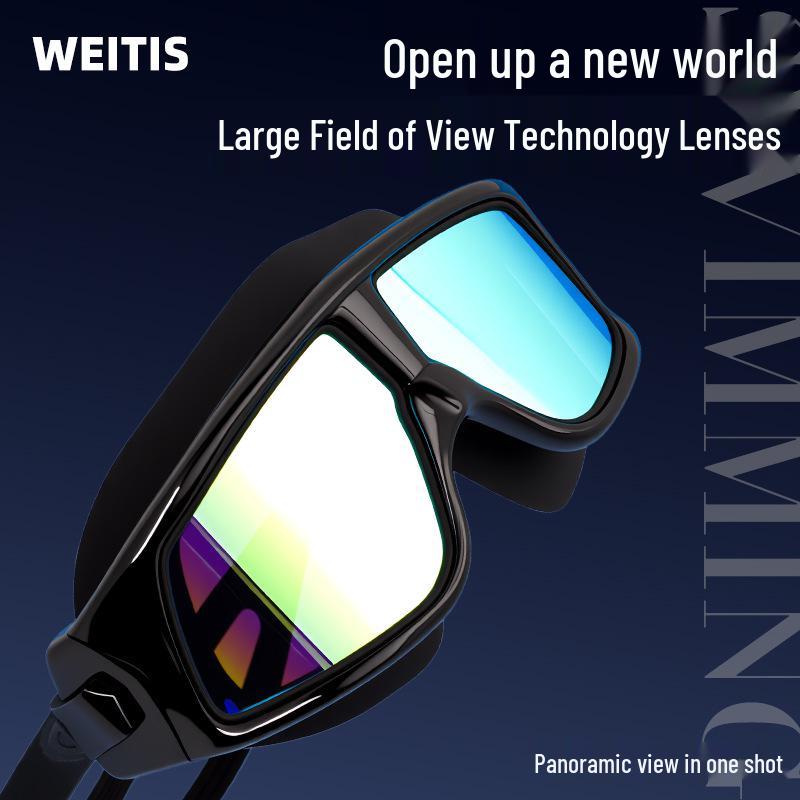 High-Definition Anti-Fog Adult Waterproof Swimming Goggles - Unisex Large Frame Design