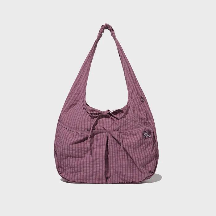 [Worn by Choi Yoon-ji] Women's Shirred Egg Eco Bag Purple