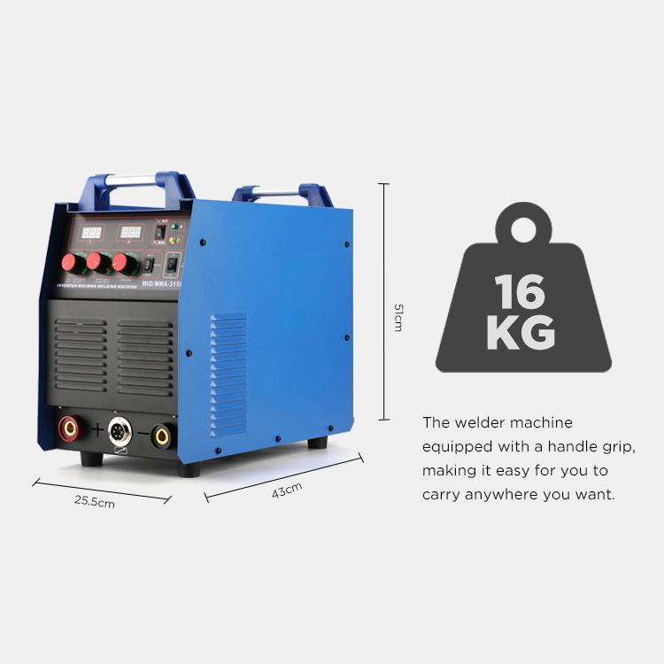 Naishunjia 380V High Power MIG/MMA-315F Industrial Welding Machine