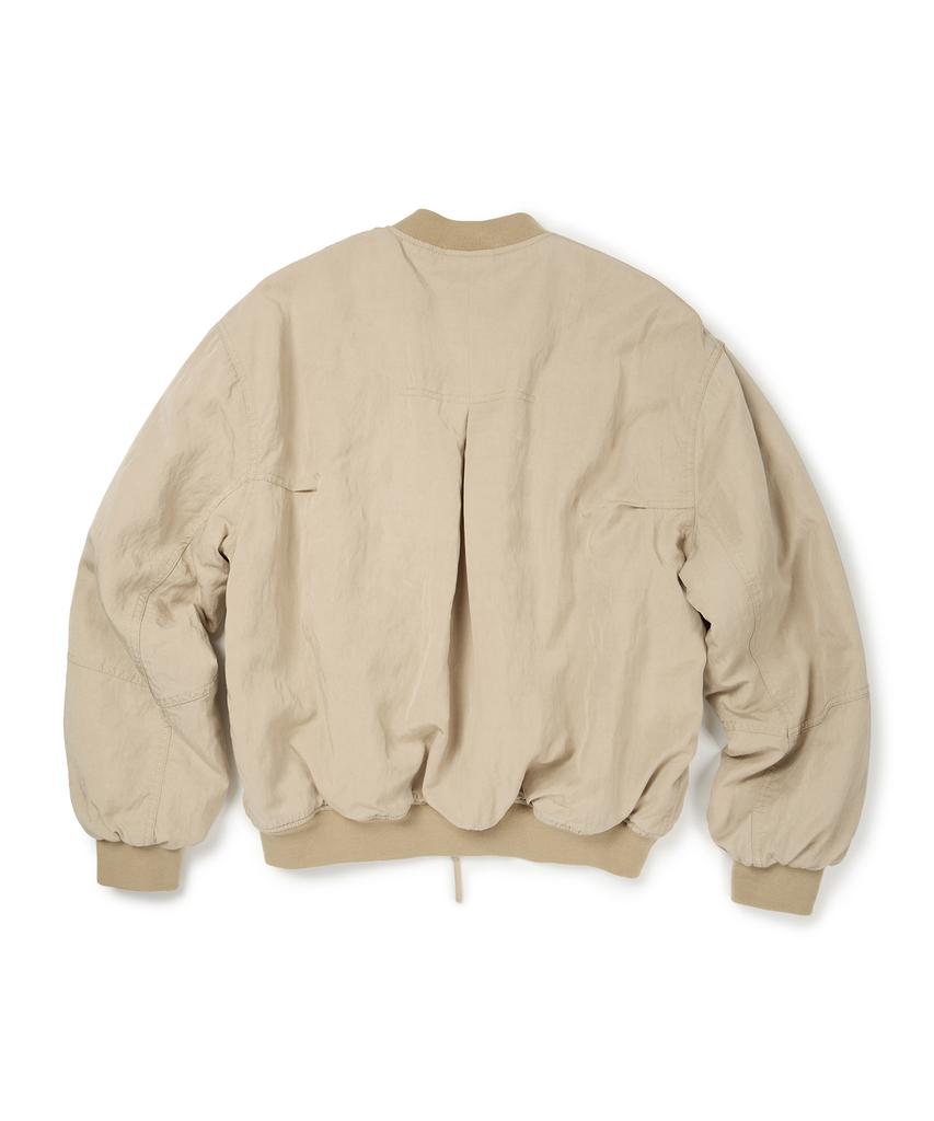 Etce Washed Bomber Jacket (Beige)