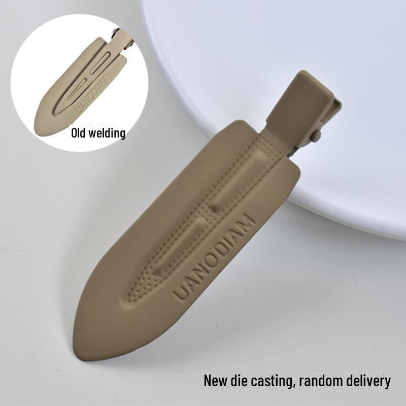 Japanese & Korean Style Seamless Metal Hairpin - Frosted Women's Bangs Side Clip