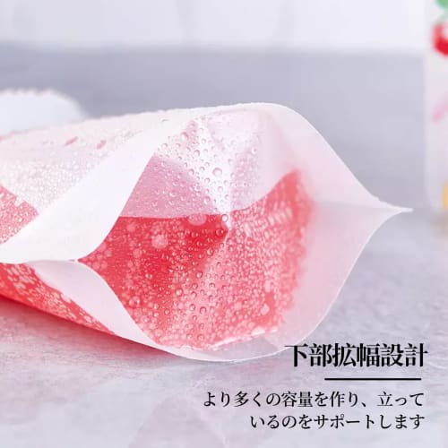 Mitsui Murasakimachi Juice Drink Bags, 100-Count, 500ml Large Capacity Storage Bags for DIY Drinks, Party Supplies, and Outdoor Use, Semi-Transparent,