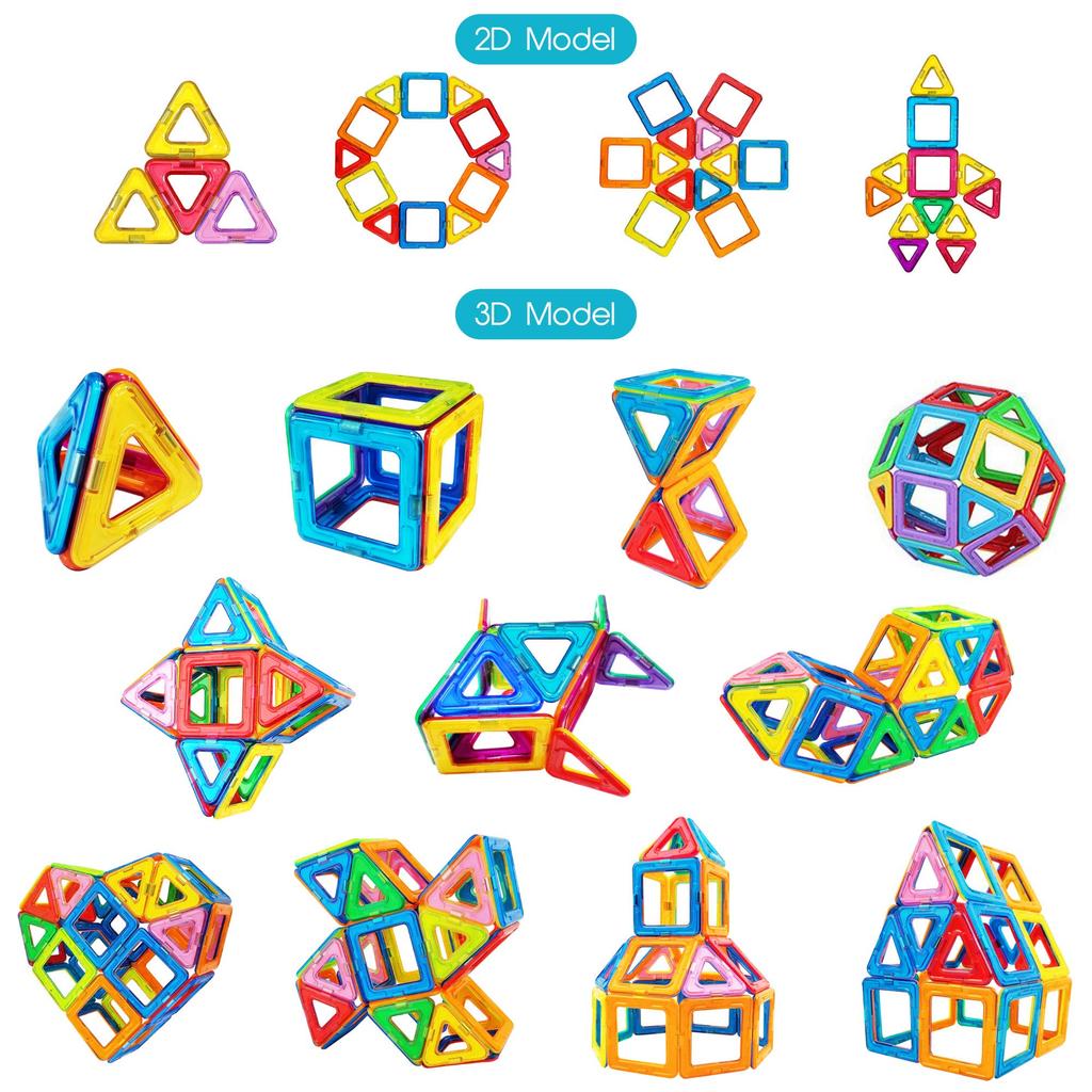 Jasonwell 42-Piece Magnetic Building Blocks, Magnetic Toys for Kids, Educational Toys for Toddlers and Girls, Japanese Packaging, Magnetic Toys, 3D