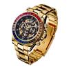 Daniel & Douglas DD8802DG Automatic Watch, Gold and Black, Mechanical, Self-Winding, Diamond-Like, Men's