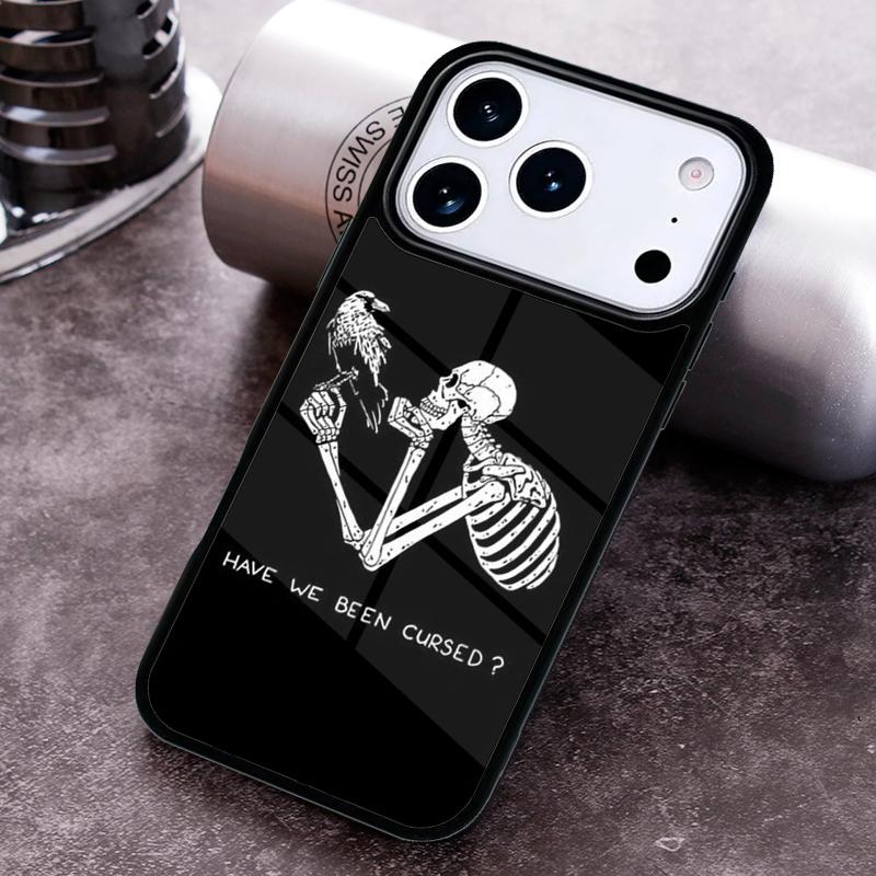 Death Skull Bones Clown Phone Case For iPhone 17 16 15 14 13 12 11 Pro Max Plus 17Air Soft Silicone Cover