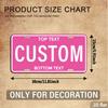 Custom Metal Tin Sign Heart Text Design for Home Garage Wall Decor